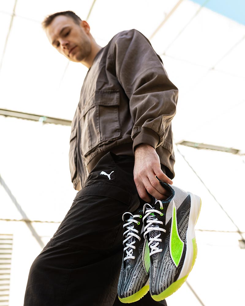 Mathias Gidsel mit dem Puma Accelerate Nitro SQD 5